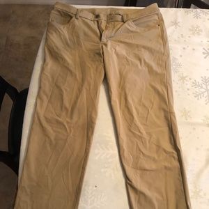 Lululemon ABC mens pants 36 khaki